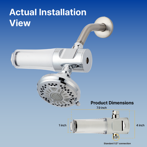 VitaPure SUF-200P Universal Inline Shower Filter with PureMax