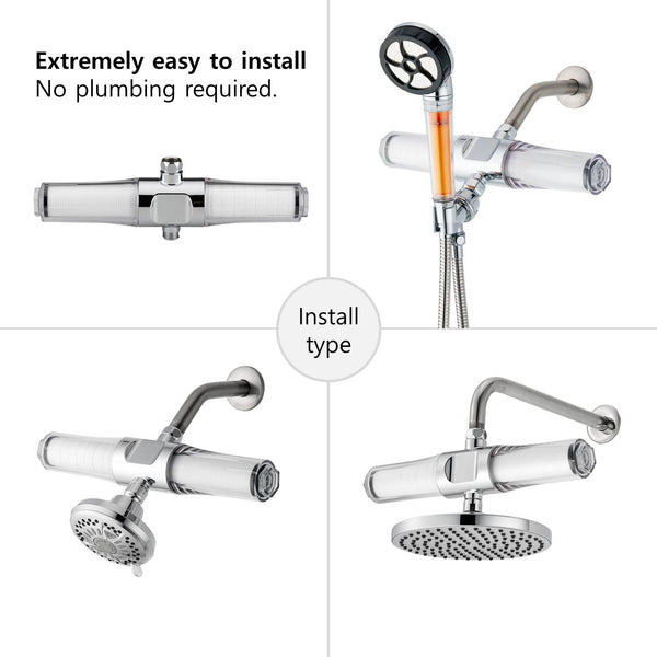 VitaPure SUF-400SPX Universal Inline Shower Filter combined with PureMax & SediMax. Price down $99.99 It was $129.00