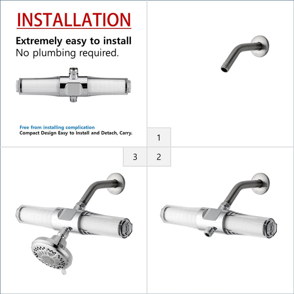 VitaPure SUF-400SPX Universal Inline Shower Filter combined with PureMax & SediMax. Price down $99.99 It was $129.00