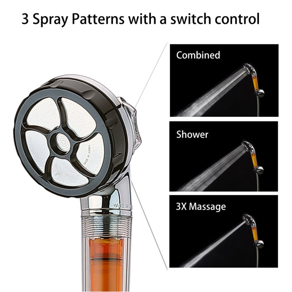 SVH-140CR Vitamin C Shower Full Set by SONAKI VitaPure -Removes up to 99.9% of Chlorine & Chloramines - Low Flow/High Pressure
