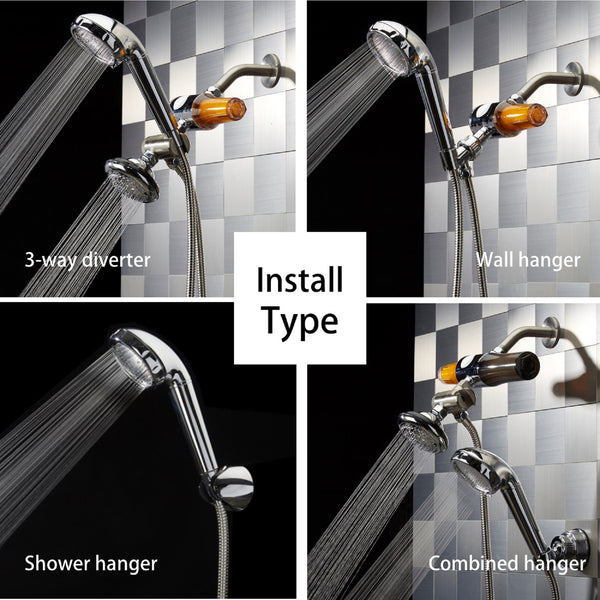 SVH-140CR Vitamin C Shower Full Set by SONAKI VitaPure -Removes up to 99.9% of Chlorine & Chloramines - Low Flow/High Pressure