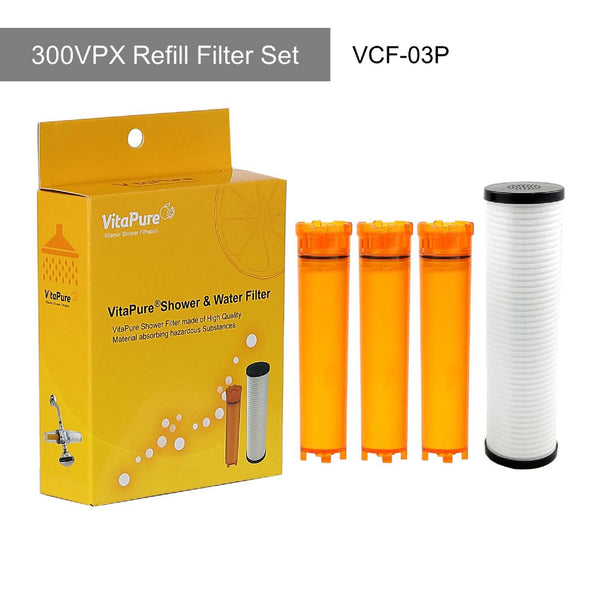 SUF-300VPX VitaPure Inline Shower Filter & Water Softener #1 Compact Shower Filter System in the world
