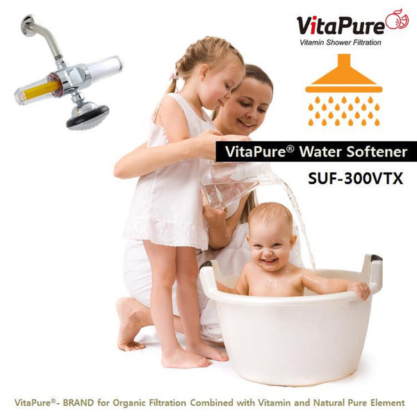 VitaPure SUF-300VTX Dual Mode Inline Shower & Water Filter, Removing Bacteria & Heavy Metals, Chlorine & Chloramine, Contaminants etc.