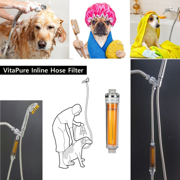 VitaPure SUF-50V Ultra Compact  Vitamin C Inline Filter - use your own showerhead and remove Chlorine & Chloramines