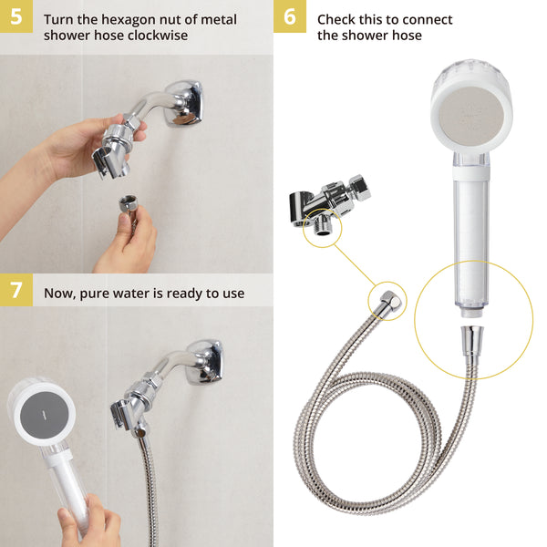 VitaPure ES300FS - Vitamin C Handheld Shower Set with VSF Perfumed Mix Filter